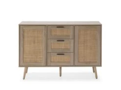 Buffet Dalia 3 Tiroirs Et 2 Portes Couleur Chêne, 120 Cm Longueur -Deco.fr Soldes Boutique buffet 18369921