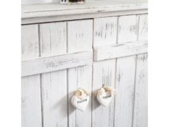 Meuble D'appoint Bahut 2 Ports Bois Blanc Shabby 70x51x30 -Deco.fr Soldes Boutique buffet 18399789