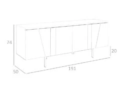 Buffet Et Acier Blanc 3112 ANGEL CERDA 12 Buffet Et Acier Blanc 3112 ANGEL CERDA -Deco.fr Soldes Boutique buffet 18424305