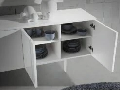 Buffet Et Acier Blanc 3112 ANGEL CERDA 15 Buffet Et Acier Blanc 3112 ANGEL CERDA -Deco.fr Soldes Boutique buffet 18424311