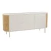 Buffet 3 Portes En Rotin "Molly" 180cm Blanc & Beige -Deco.fr Soldes Boutique buffet 19090825