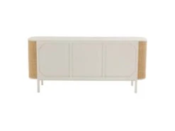 Buffet 3 Portes En Rotin "Molly" 180cm Blanc & Beige 8 Buffet 3 Portes En Rotin "Molly" 180cm Blanc & Beige -Deco.fr Soldes Boutique buffet 19090831