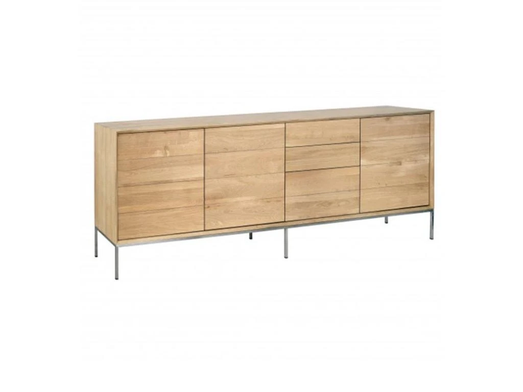 Buffet 3 Tiroirs & 3 Portes "Kubico" 225cm Chêne 1 Buffet 3 Tiroirs & 3 Portes "Kubico" 225cm Chêne