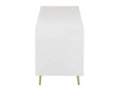 Buffet 4 Tiroirs & 2 Portes "Remina" 150cm Blanc & Or -Deco.fr Soldes Boutique buffet 19092101