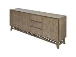 Bahut 3 Portes & 3 Tiroirs "Mirano" 220cm Marron -Deco.fr Soldes Boutique buffet 19092113