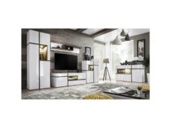 Buffet Design LED "Cross" 150cm Blanc 5 Buffet Design LED "Cross" 150cm Blanc -Deco.fr Soldes Boutique buffet 19092369