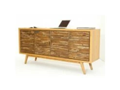 Buffet 3 Portes "Kapal" Naturel -Deco.fr Soldes Boutique buffet 19092935