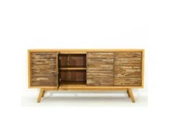 Buffet 3 Portes "Kapal" Naturel -Deco.fr Soldes Boutique buffet 19092937