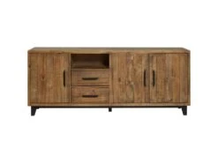Buffet 3 Portes & 2 Tiroirs "Favola" 200cm Marron