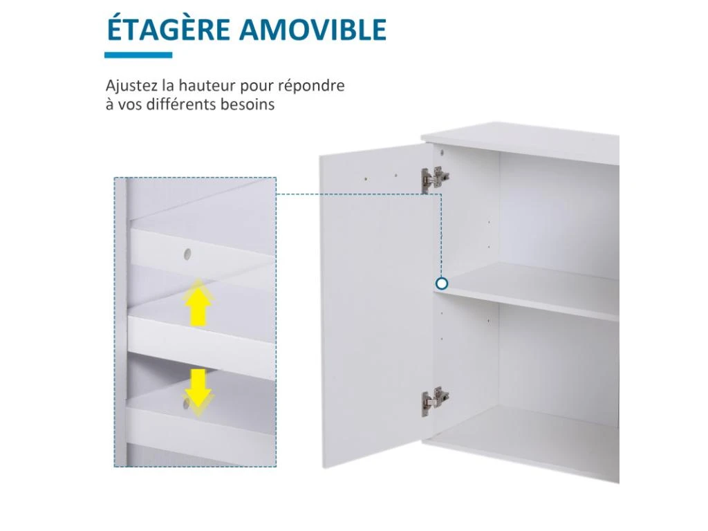 Buffet Contemporain AXELLE Blanc 5 Buffet Contemporain AXELLE Blanc – Image 5