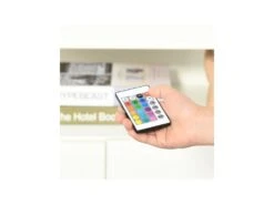 Buffet LED étagère KEITH Blanc Laqué 17 Buffet LED étagère KEITH Blanc Laqué -Deco.fr Soldes Boutique buffet 19194035