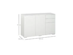 Commode Buffet NINO Blanche -Deco.fr Soldes Boutique buffet 19194283