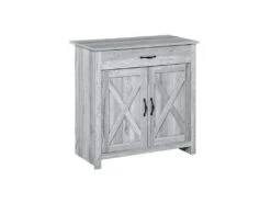 Buffet 2 Portes ELOÏSE Gris Clair