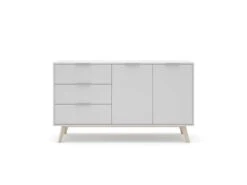 Buffet 2 Portes 3 Tiroir Blanc - UNIVERSITE 7 Buffet 2 Portes 3 Tiroir Blanc - UNIVERSITE -Deco.fr Soldes Boutique buffet 20974671