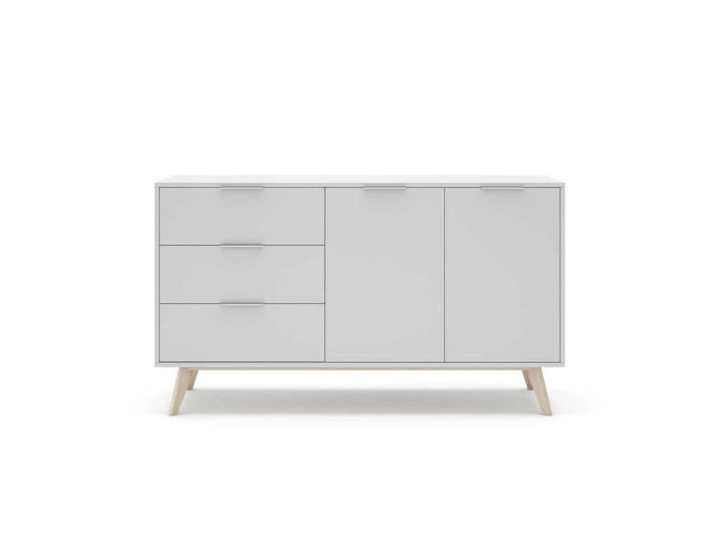 Buffet 2 Portes 3 Tiroir Blanc - UNIVERSITE 3 Buffet 2 Portes 3 Tiroir Blanc - UNIVERSITE – Image 3