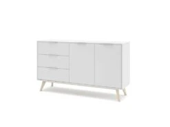 Buffet 2 Portes 3 Tiroir Blanc - UNIVERSITE 8 Buffet 2 Portes 3 Tiroir Blanc - UNIVERSITE -Deco.fr Soldes Boutique buffet 20974673
