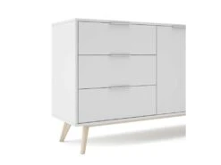 Buffet 2 Portes 3 Tiroir Blanc - UNIVERSITE 9 Buffet 2 Portes 3 Tiroir Blanc - UNIVERSITE -Deco.fr Soldes Boutique buffet 20974675