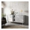 Buffet 3 Tiroir 2 Niches 2 Portes Blanc - UNIVERSITE -Deco.fr Soldes Boutique buffet 20974677