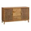 Buffet 2 Portes 3 Tiroirs Bois - TREND -Deco.fr Soldes Boutique buffet 21951913