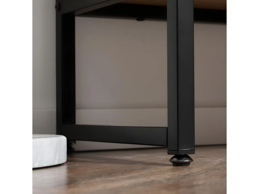 Buffet 2 Portes 2 étagères Plateau En Verre Trempé De MyCocooning 5 Buffet 2 Portes 2 étagères Plateau En Verre Trempé De MyCocooning – Image 5