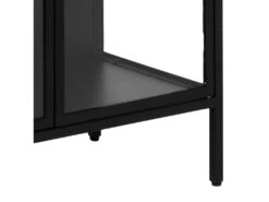 Newcastle Vitrine H180 Avec 2 Portes Vitrées, Noir. -Deco.fr Soldes Boutique buffet 22047519