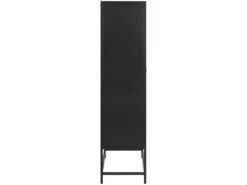 Newcastle Vitrine Avec 2 Portes, Grillagées En Métal Noir. -Deco.fr Soldes Boutique buffet 22047547