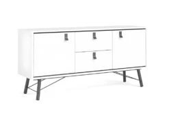Rye Buffet 2 Portes, 2 Tiroirs Blancs Mat. -Deco.fr Soldes Boutique buffet 22086335