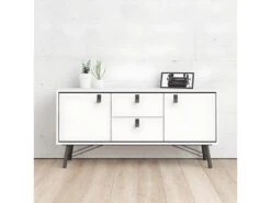 Rye Buffet 2 Portes, 2 Tiroirs Blancs Mat. -Deco.fr Soldes Boutique buffet 22086343