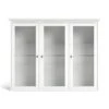 Venedig Vitrine Murale, 3 Portes Vitrées, Blanc.
