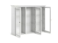 Venedig Vitrine Murale, 3 Portes Vitrées, Blanc. -Deco.fr Soldes Boutique buffet 22087085