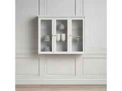 Venedig Vitrine Murale, 3 Portes Vitrées, Blanc. -Deco.fr Soldes Boutique buffet 22087093