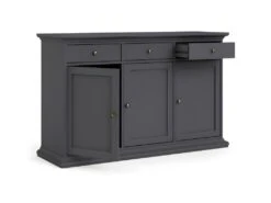 Venedig Buffet 3 Portes Et 3 Tiroirs, Gris Mat. -Deco.fr Soldes Boutique buffet 22087177