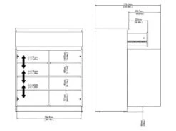Nada Buffet 2 Portes Et 1 Tiroir, Blanc Brillant. -Deco.fr Soldes Boutique buffet 22087199