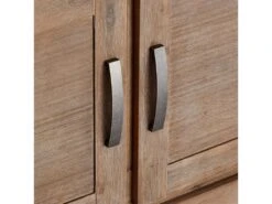 Alana Vitrine Avec 4 Portes Et 2 Tiroirs, En Bois D'acacia Teinté Brun. -Deco.fr Soldes Boutique buffet 22149725