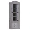 New Mexico Armoire D'angle Mexico Avec 1 Porte Vitrée Et 2 Tiroirs, En Gris. 11 New Mexico Armoire D'angle Mexico Avec 1 Porte Vitrée Et 2 Tiroirs, En Gris. -Deco.fr Soldes Boutique buffet 22149909