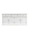 Amaretta Buffet Ancien Vieux Blanc Patiné Avec 4 Portes Et 4 Tiroirs, Largeur 186 Cm, Hauteur 86 Cm. 11 Amaretta Buffet Ancien Vieux Blanc Patiné Avec 4 Portes Et 4 Tiroirs, Largeur 186 Cm, Hauteur 86 Cm. -Deco.fr Soldes Boutique buffet 22158953