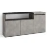 Buffet Salon Et Cuisine, 150x75x35cm, 3 Portes, Meuble Chaussure, Ciment -Deco.fr Soldes Boutique buffet 22246987