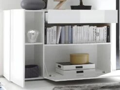 Buffet ALTAIR - 2 Portes & 1 Tiroir - Coloris : Blanc Laqué 14 Buffet ALTAIR - 2 Portes & 1 Tiroir - Coloris : Blanc Laqué -Deco.fr Soldes Boutique buffet 381815