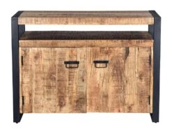 Buffet HARLEM - 2 Portes - Bois De Manguier & Métal -Deco.fr Soldes Boutique buffet 392785