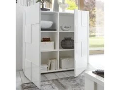Buffet Haut CALISTO - 2 Portes - Blanc Laqué 13 Buffet Haut CALISTO - 2 Portes - Blanc Laqué -Deco.fr Soldes Boutique buffet 422263