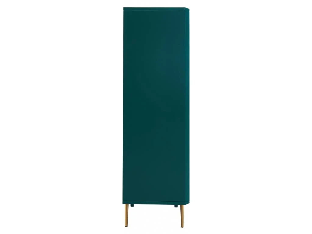 Buffet Haut - 2 Portes - MDF Et Métal - Coloris : Vert Et Doré - LIKANA 5 Buffet Haut - 2 Portes - MDF Et Métal - Coloris : Vert Et Doré - LIKANA – Image 5