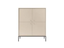Buffet Haut - 4 Portes - Beige - BOGDAN 9 Buffet Haut - 4 Portes - Beige - BOGDAN -Deco.fr Soldes Boutique buffet 4444917