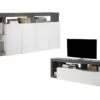 Ensemble Buffet Et Meuble TV - Blanc Laqué Et Béton - Séjour Contemporain SEFRO 10 Ensemble Buffet Et Meuble TV - Blanc Laqué Et Béton - Séjour Contemporain SEFRO -Deco.fr Soldes Boutique buffet 481367