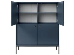 Buffet Haut - 4 Portes - Bleu - BOGDAN 11 Buffet Haut - 4 Portes - Bleu - BOGDAN -Deco.fr Soldes Boutique buffet 493771