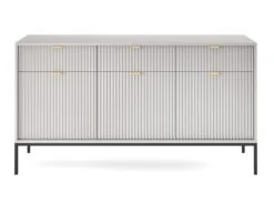 Buffet Avec 3 Portes Et 3 Tiroirs - Gris - LIOUBA De Pascal MORABITO 10 Buffet Avec 3 Portes Et 3 Tiroirs - Gris - LIOUBA De Pascal MORABITO -Deco.fr Soldes Boutique buffet 578785