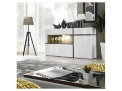 Buffet, Bahut Modèle CRISS + LED. Enfilade Design Et Moderne Pour Votre Salon Ou Salle à Manger. -Deco.fr Soldes Boutique buffet 8933483
