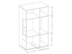 Buffet Haut Avec LED Collection KILES Deux Portes. Coloris Blanc Et Chêne. Porte Vitrée à Droite 7 Buffet Haut Avec LED Collection KILES Deux Portes. Coloris Blanc Et Chêne. Porte Vitrée à Droite -Deco.fr Soldes Boutique buffet 8934229