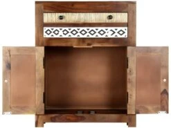 Buffet Bahut Armoire Console Meuble De Rangement Latérale 75 Cm Bois Massif 4402052 7 Buffet Bahut Armoire Console Meuble De Rangement Latérale 75 Cm Bois Massif 4402052 -Deco.fr Soldes Boutique buffet 8934827