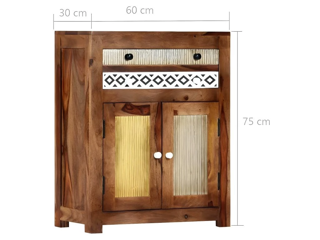 Buffet Bahut Armoire Console Meuble De Rangement Latérale 75 Cm Bois Massif 4402052 5 Buffet Bahut Armoire Console Meuble De Rangement Latérale 75 Cm Bois Massif 4402052 – Image 5