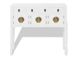 Buffet Bahut Armoire Console Meuble De Rangement En Style Chinois En Bois Massif Blanc 4402004 -Deco.fr Soldes Boutique buffet 8934871